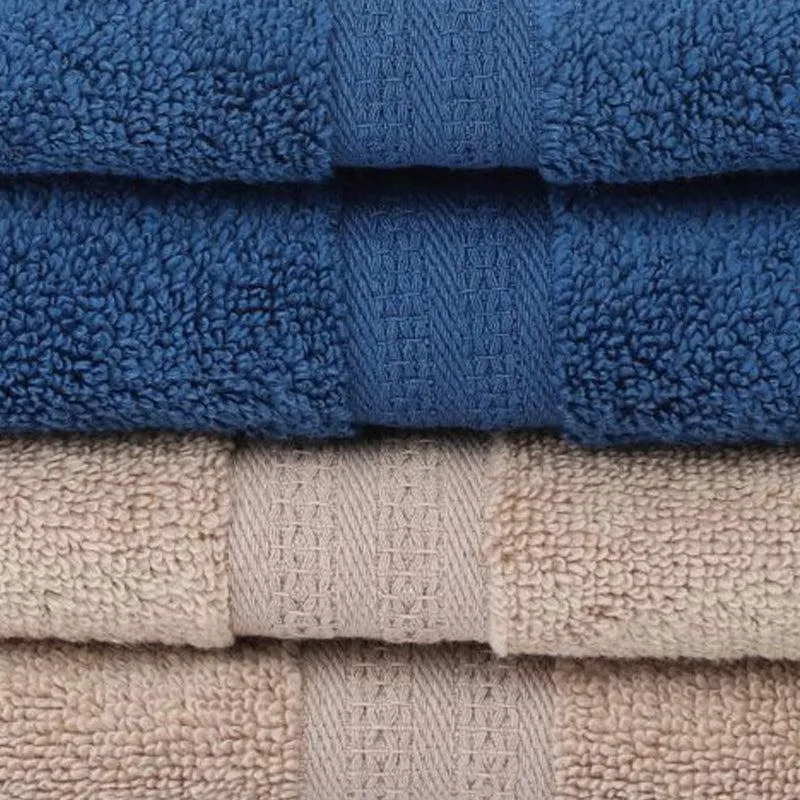 Miorah Hand Towel (Blue & Beige) - Set Of Four media 3