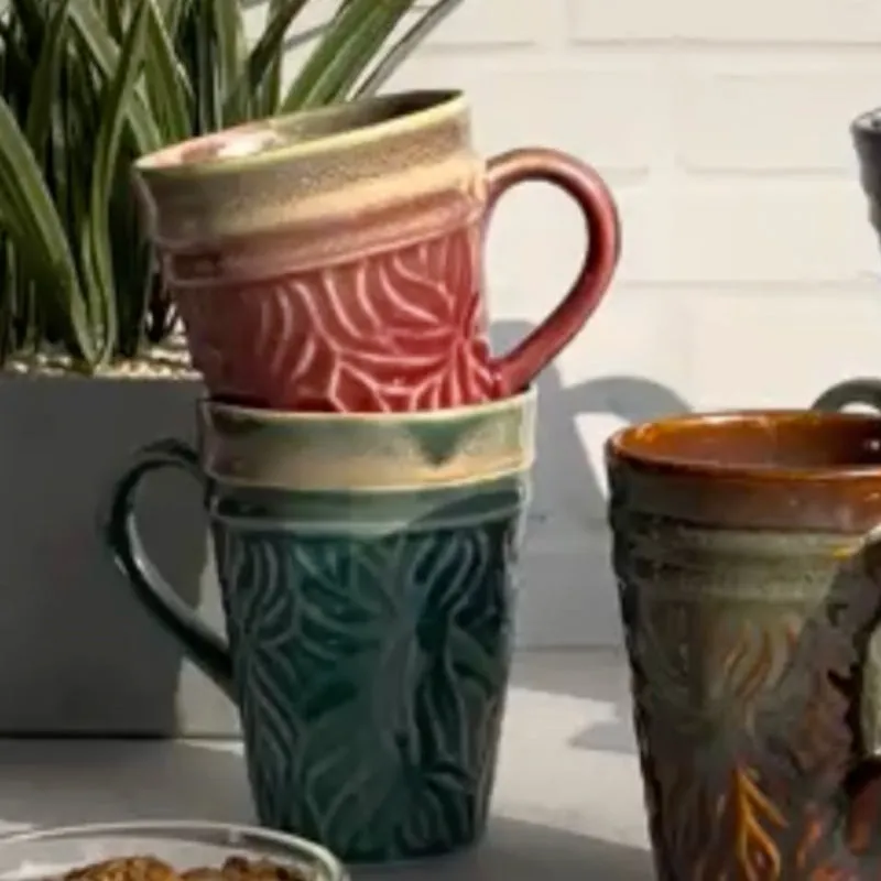 Daphne Ceramic Coffee Mug (300 mL Each) - Set of Five media 3