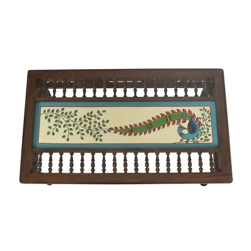 Peacock I Teak Wood Center Table media 6
