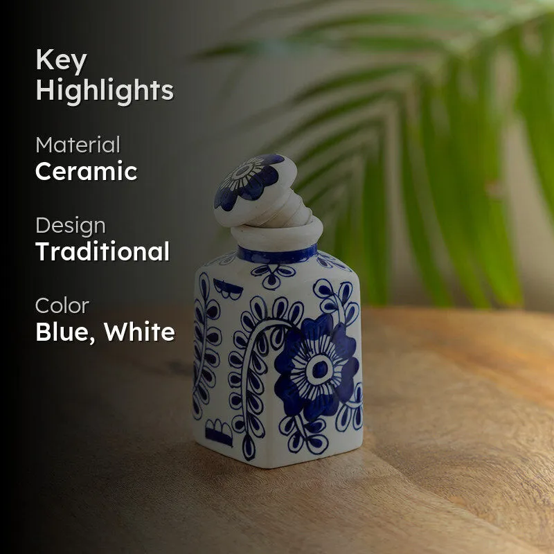 Madhuni Handpainted Airtight Storage Jar - 220 Ml media 2