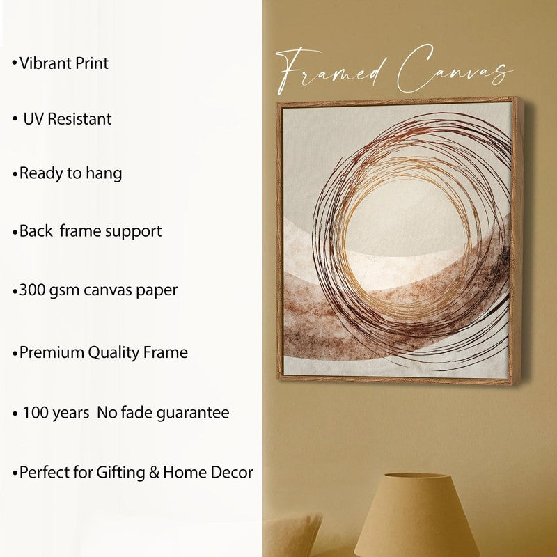 Deserted Spiral Canvas Wall Art With Frame media 5