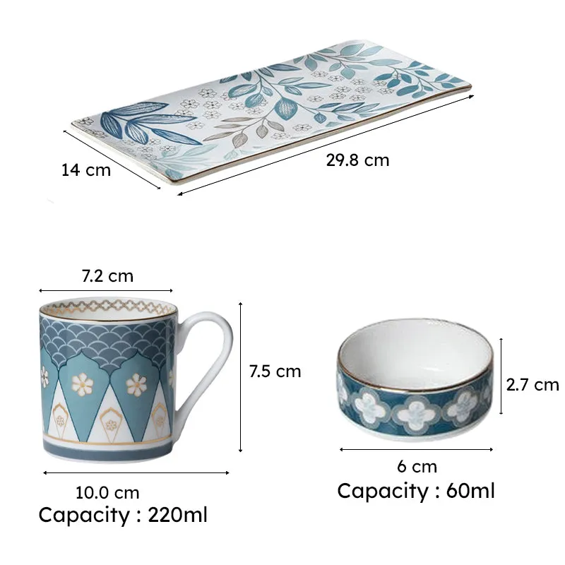 India Circus Oceanic Opulence Tea Sets - Seven Piece Set media 7