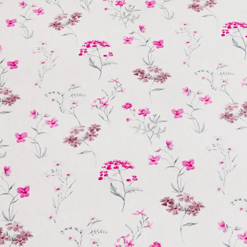 Orchard Floral Cotton Bedsheet (Pink) - 180 TC media 6