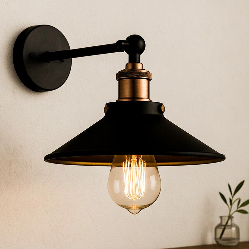 Avena Cone Metal Wall Lamp - Copper media 3