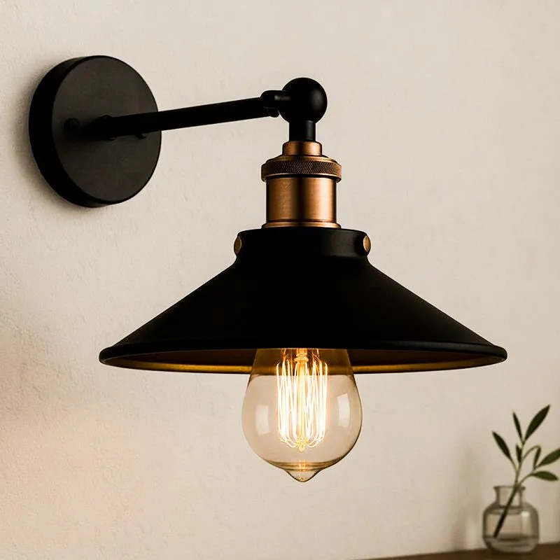 Avena Cone Metal Wall Lamp - Copper media 3