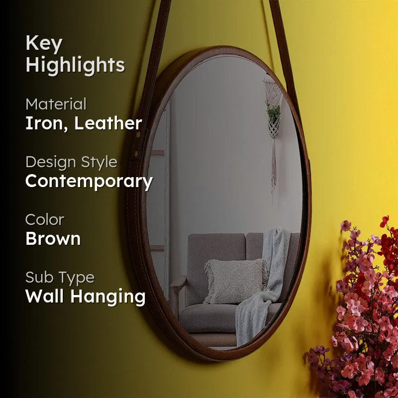 Maku Wall Mirror - Brown media 2