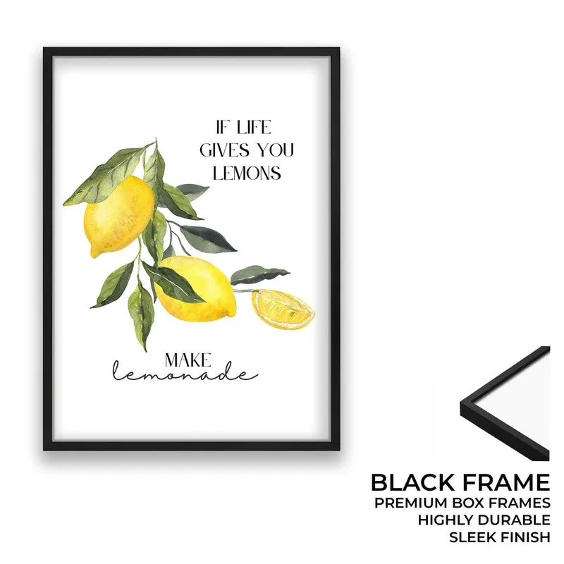 Yelllow Zest Archival Canvas Wall Art - Black media 8