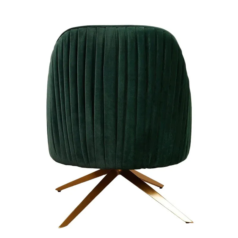 Vyntra Neem Wood Accent Chair - Green media 5
