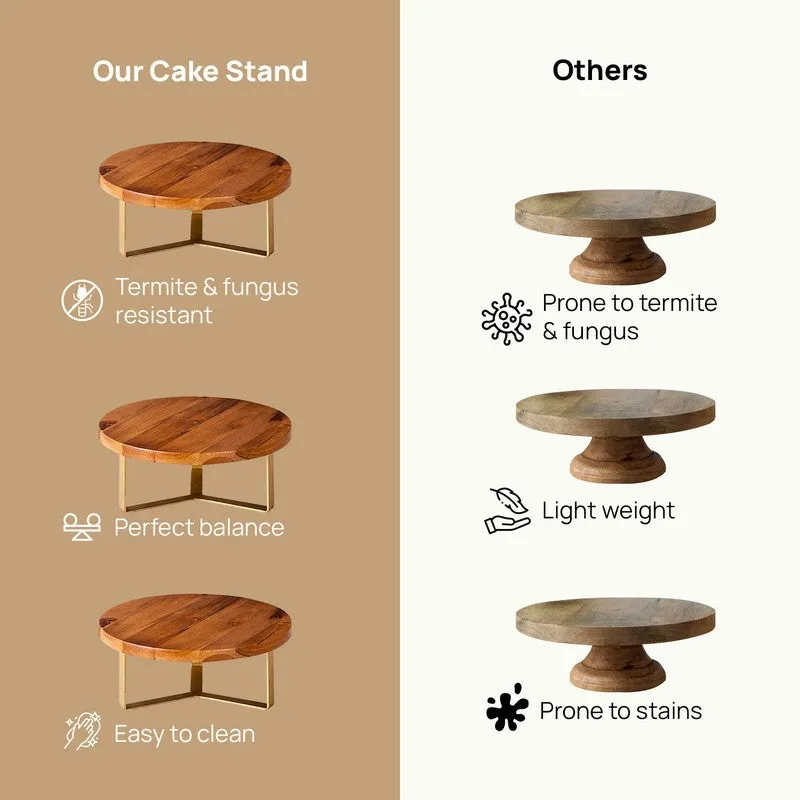 Tri-Star Cake Stand - Bronze media 5