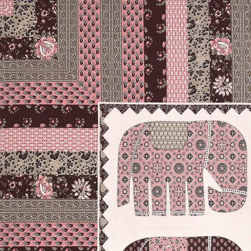 HaathiChhaap Cotton Bedsheet (Pink) - 160 TC media 5