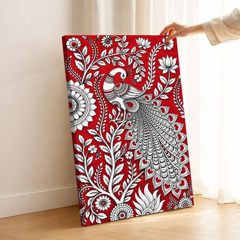 Majestic Peacock Canvas Wall Art & Paintings