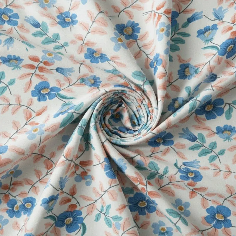 Wonderfully Floral Microfiber Bedsheet - 140 GSM media 5
