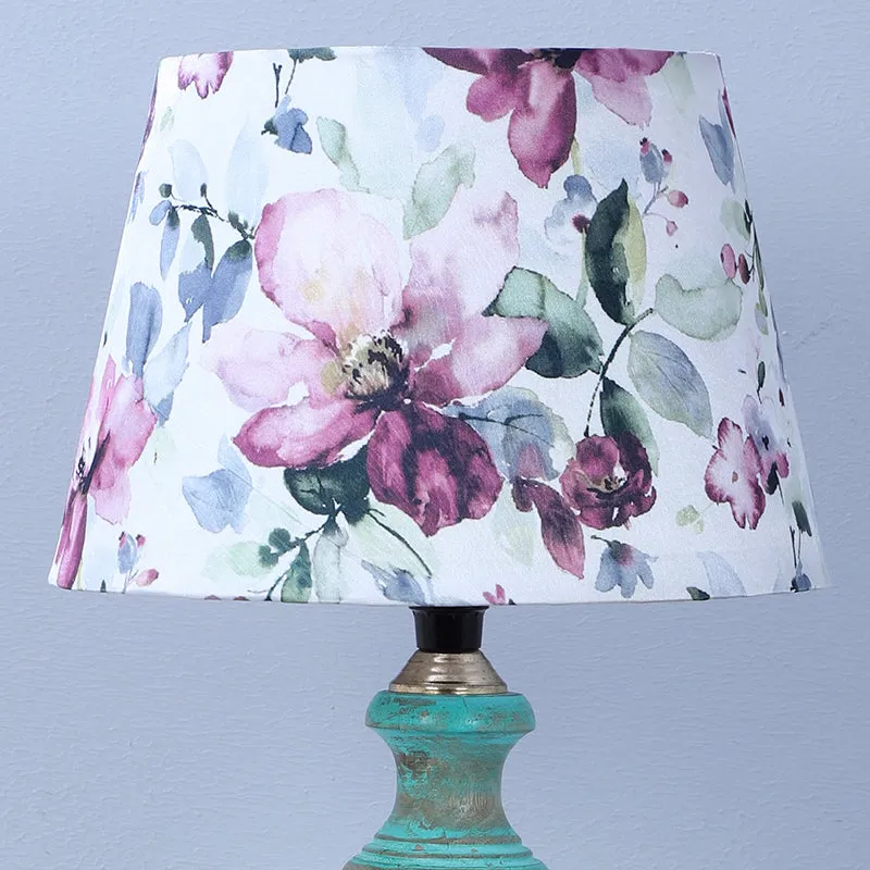 Lumikko Totem Printed Mango Wood Table Lamp - Multicolor media 3