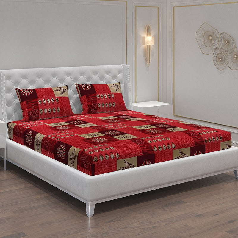 Monte Carlo Check Haven Bedsheet - 120 GSM