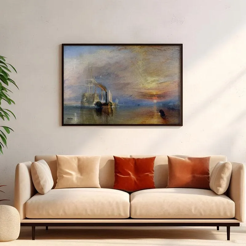 The Fighting Temeraire By J.M.W Turner - Black Frame media 4
