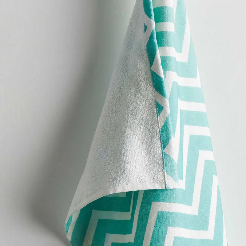 Chevron Cotton Terry Towel Combo - Four Piece Set media 3