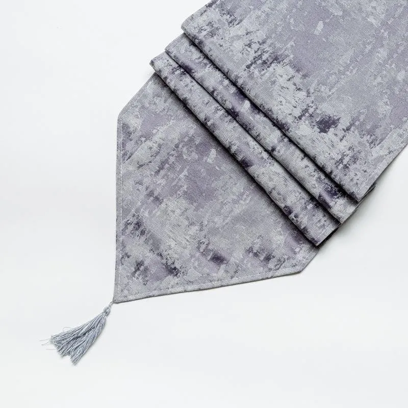 Ketty Jacquard Table Runner - Dark Grey media 4
