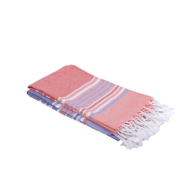 Jadore Bath Towel (Peach & Lilac) - Set Of Two media 4