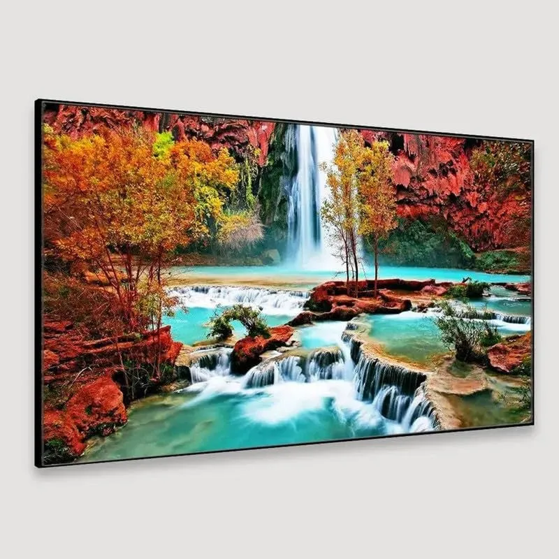 Tranquil Forest Canvas Wall Painting With Frame media 4