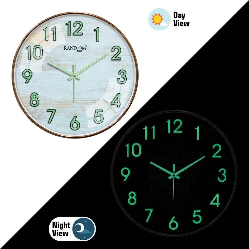 Aelora Round Modern Plastic Wall Clock - White media 4