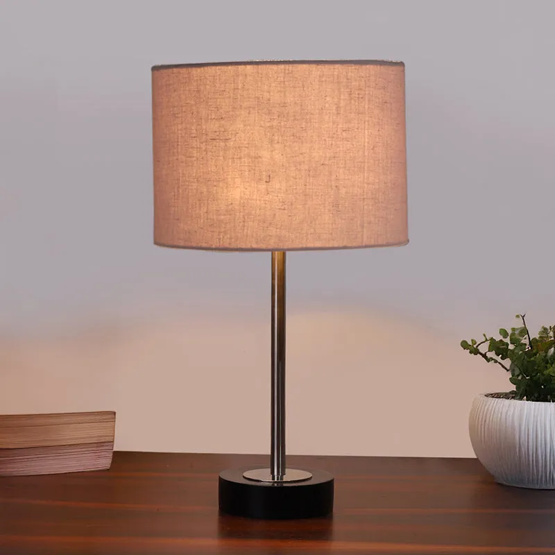 Cotin I Rodin Wooden Table Lamp - Grey,Silver,Black media 2