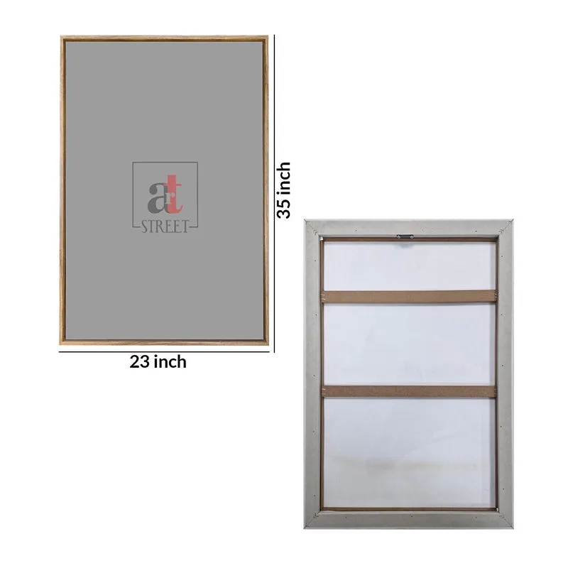 Icy Petals Canvas Floral Wall Art With Frame media 5