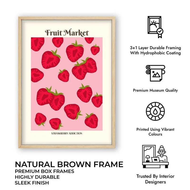 Berry Bliss Archival Canvas Wall Art - Brown media 11