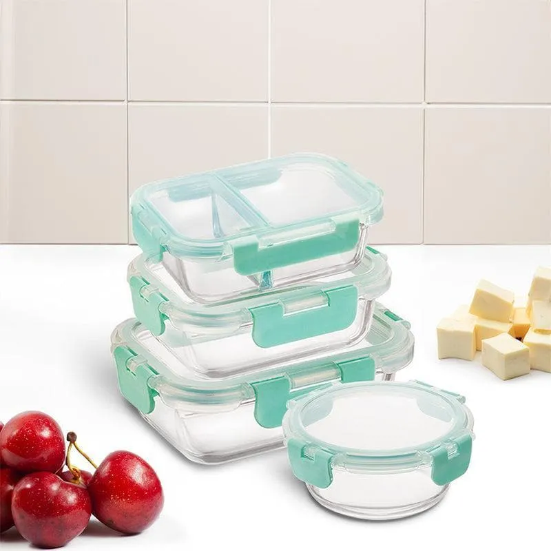 Crusade Glass Container (580, 635, 640 & 1040 ML) - Set Of Four media 3