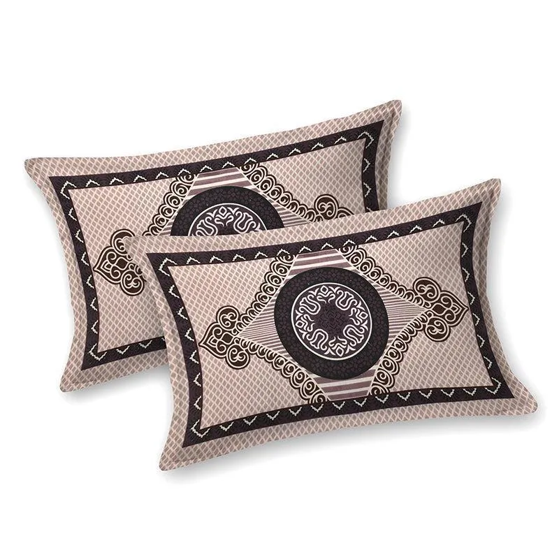 Vanya Velvet Ethnic Cotton Bedsheet (Pink) - 150 TC media 7