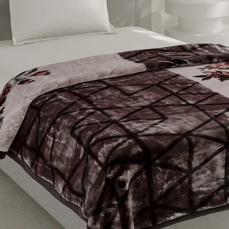 Monte Carlo Mystic Mosaic Blanket (Brown) - 895 GSM media 4