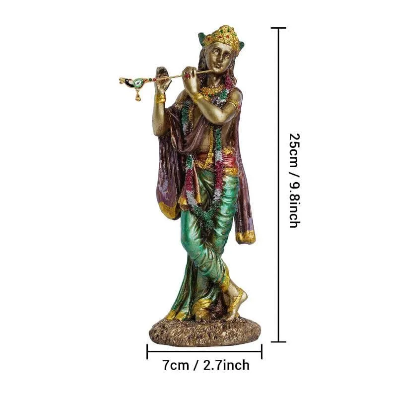 Krishna Symphony Resin Idol - Multicolor media 4