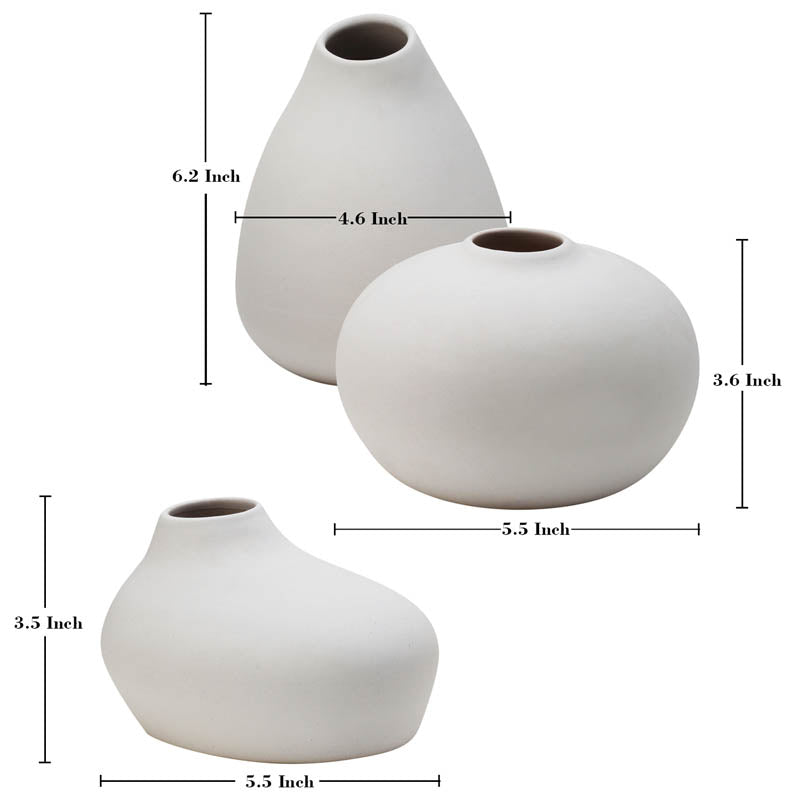 Angelic Vases (White) - Set Of Three media 3