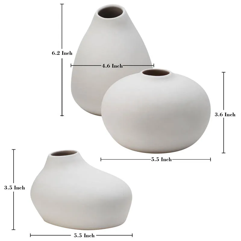 Angelic Vases (White) - Set Of Three media 3