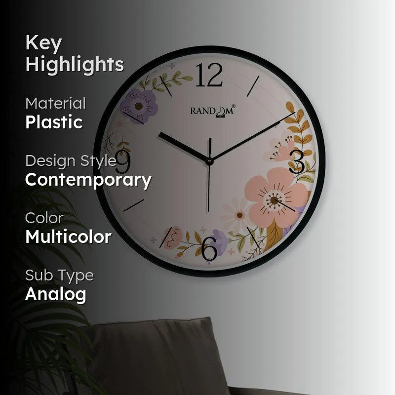 Kane Floral Wall Clock media 2