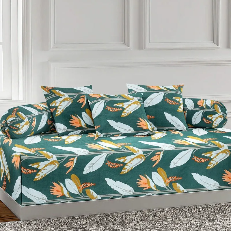 Florixa Printed Diwan Set - Six Piece Set media 3
