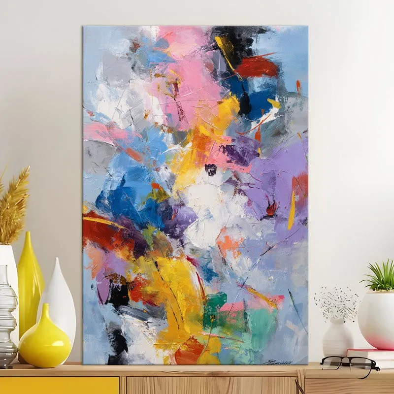 Pigment Surge Grid Canvas Wall Art media 5