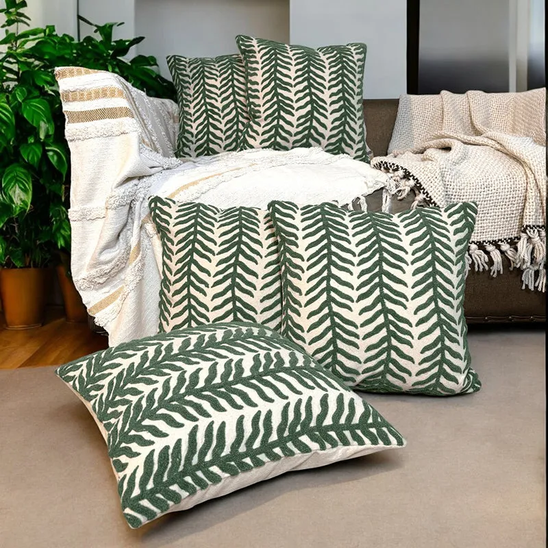 Willow Drift Tufted Cushion Cover Set - Set Of Five media 1