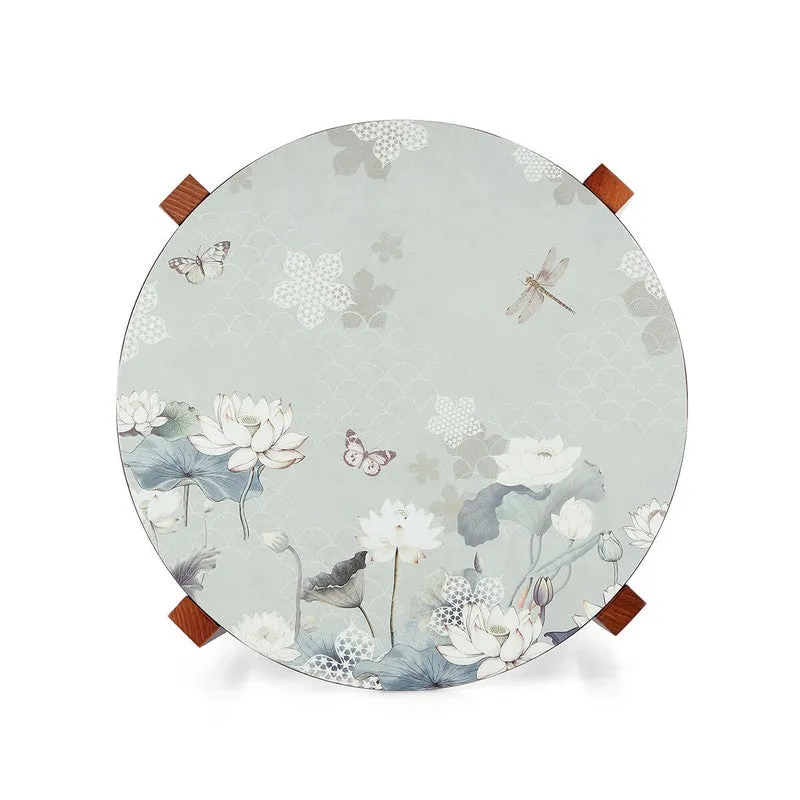 India Circus Wood Serenity Round Side Table media 6