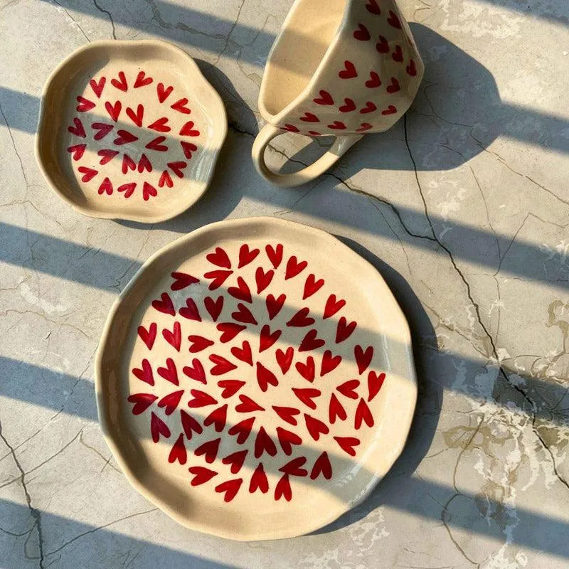 Amour Heart Dinner Set - 3 Piece Set media 5