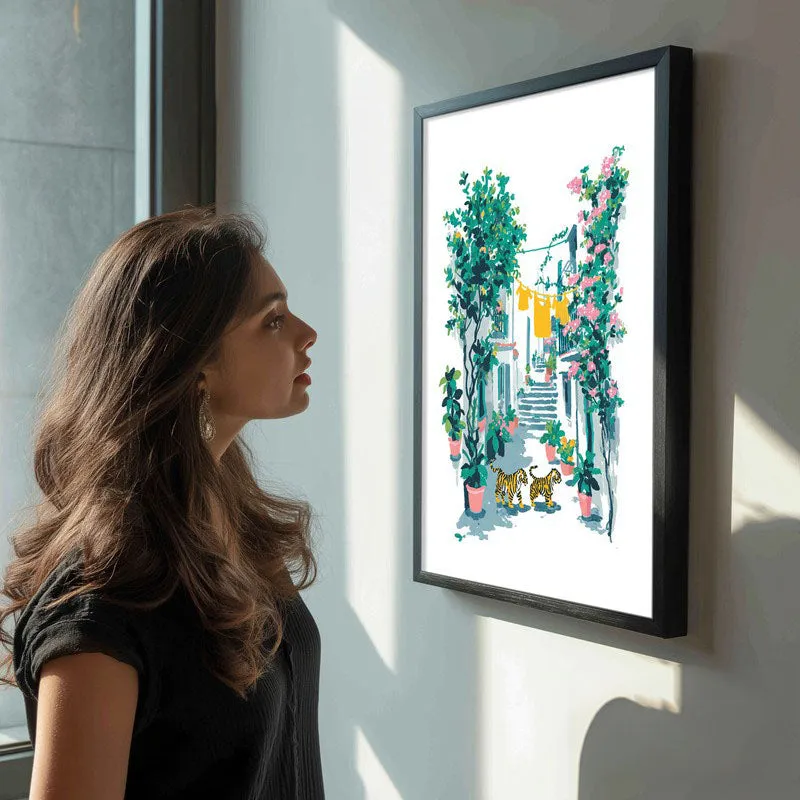 Outdoor Living Canvas Wall Painting - Black Frame media 5