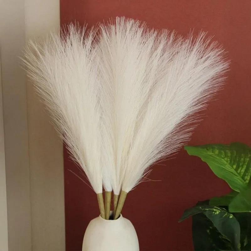 Artificial Feathery Pampas Grass (Off White) - Set Of Four media 6