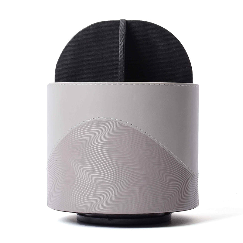 Veltrix Faux Leather Pen Stand - Grey media 8