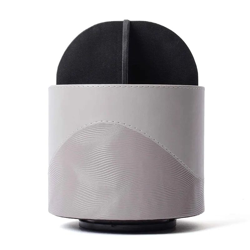Veltrix Faux Leather Pen Stand - Grey media 8