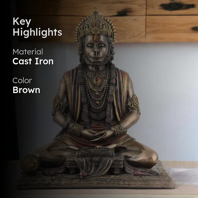 Meditating Hanuman Ji Idol media 2