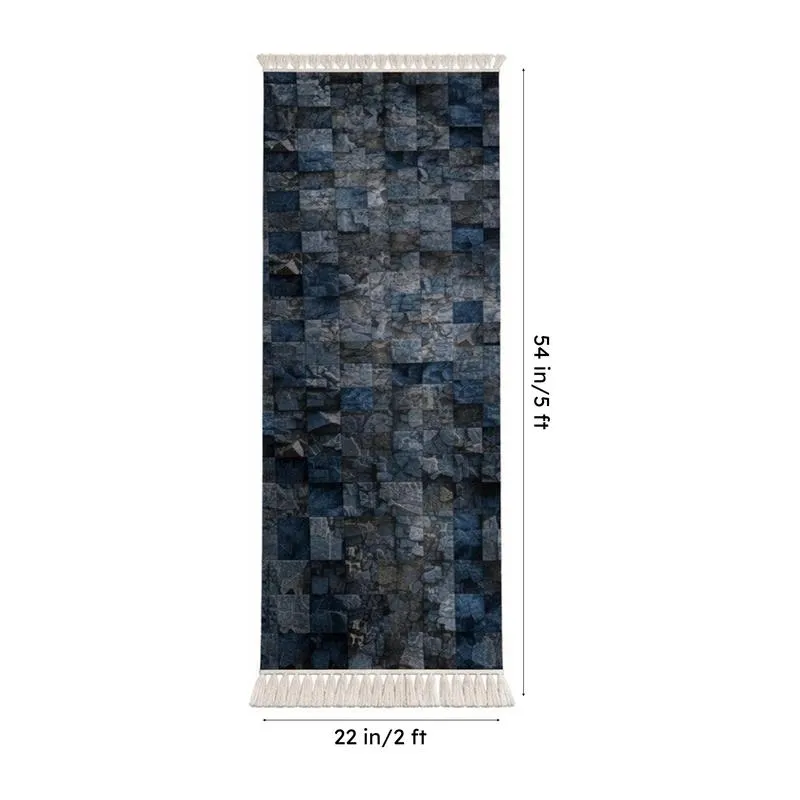Blue Horizon 3D Plank Runner Rug media 7