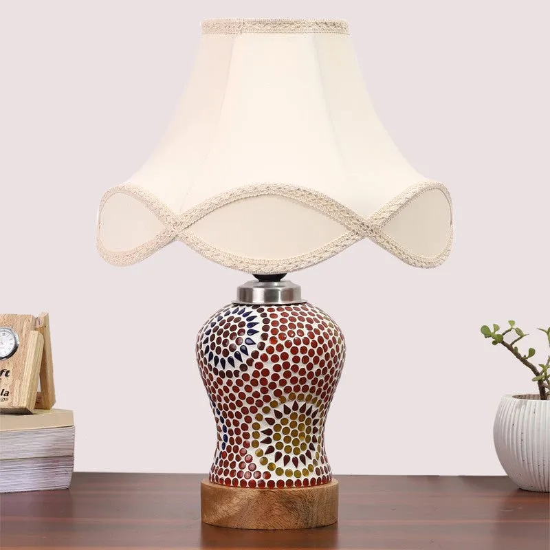 Aranya Arc Wooden Table Lamp - Multicolor media 4