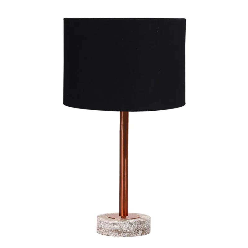 Cotin I Rodin Wooden Table Lamp - Black,Copper,White media 4