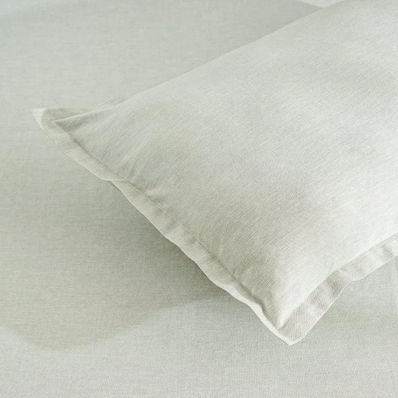 Lunar Weaves Bed Sheet - Sage Bamboo Cotton Bedsheet - 130 GSM media 4