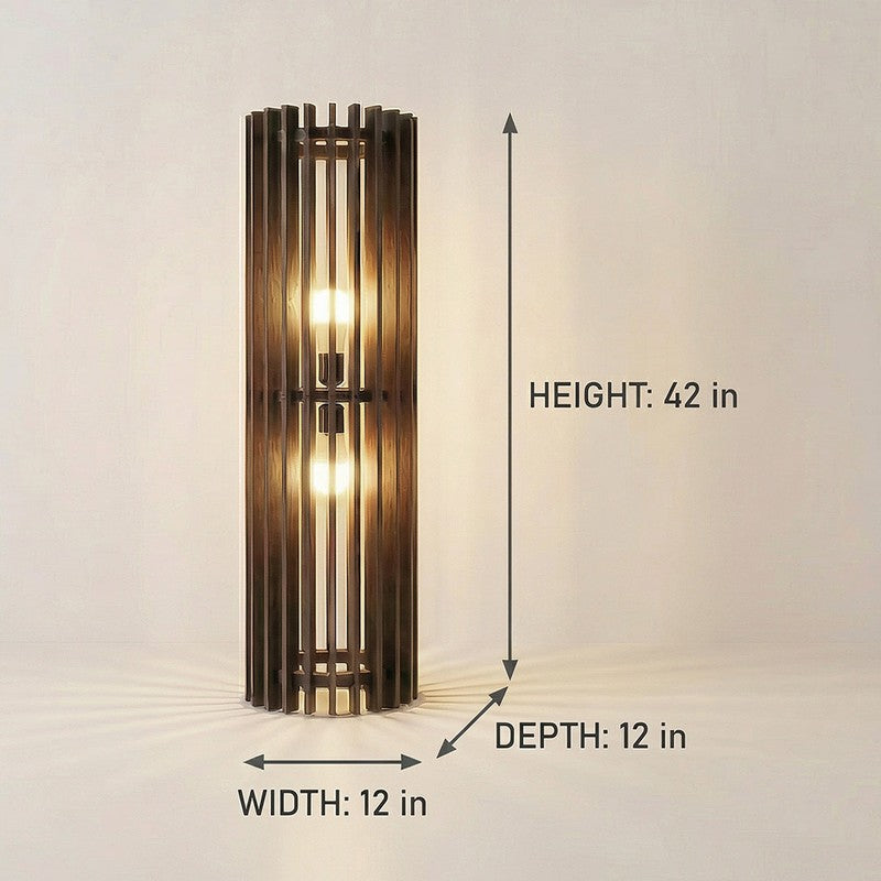 Divinit Wooden Slat Floor Lamp media 10