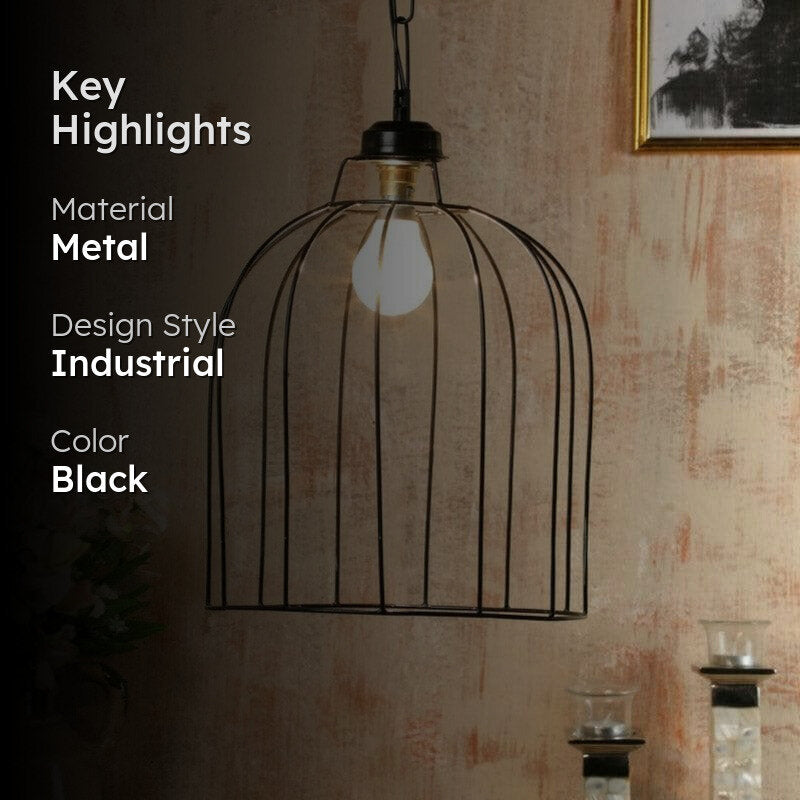 Cage Clause Metal Ceiling Lamp media 2